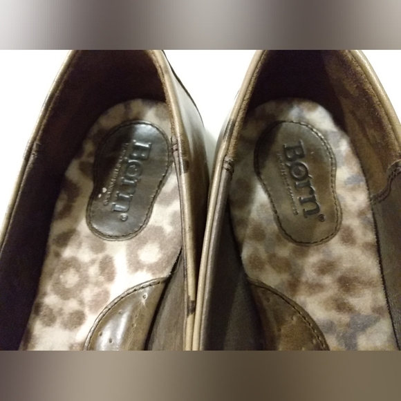 Born Leather Mary Jane Shoes Taupe Beige 9 Classic Ballet Flat Strap Cute - Picture 10 of 14